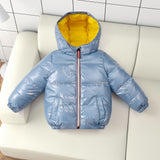 Kid Baby Boy Girl Down Jacket Silver Walk-in Space Extra Thick Coat