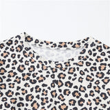 Family Matching Parent-child Leopard Patchwork Shirts Tops