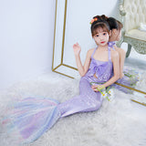 Kid Girl Mermaid Tail Beach Fishtail Ariel Swimsuits