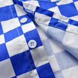 Kid Baby Suit Plaid Short Sleeve Cotton Cardigan 3 Pcs Sets