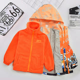 Kid Boy Charge Jacket  3 In 1 Extra  Autumn Winter Outdoor Trench Coat