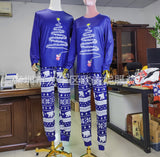 Family Matching Christmas Long Sleeve Cartoon Pajamas