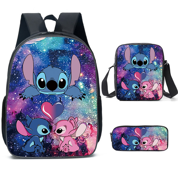 Stitch Backpack School Students Bags 3 Pcs Sets – toddlerme