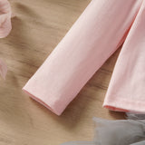 Kids Baby Girl Sets Autumn Long Sleeve Applique Tutu 2 Pcs Sets