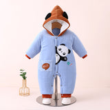 Baby Boy Girl Autumn Winter Extra Thick Plush Romper