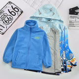 Kid Boy Charge Jacket  3 In 1 Extra  Autumn Winter Outdoor Trench Coat
