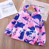 Kid Baby Girl Jacket Cardigan Windbreak Spring Print Cartoon Coats