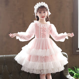 Kid Baby Girls Lolita Princess Flower Dress