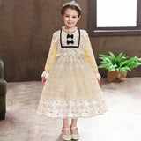 Kid Baby Girl Long Sleeve Lace Autumn Dress