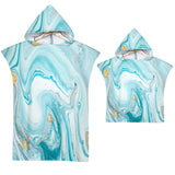 Adult Microfiber Fabric Marble Bath Towels  Bathrobe Cloaks Pajamas