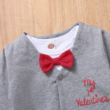 Baby Boy Valentine's Day 2 Pcs Tie Haka 2 Pcs Sets