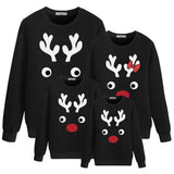 Family Matching Christmas Antler Printed Parent-child Cute Trend Shirts