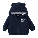 Baby Boys Zipper Cardigan Winter Cute Bear Furry Coat