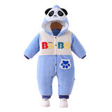 Baby Boy Girl Autumn Winter Extra Thick Plush Romper