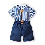 Baby Boy Cocktail Summer Crawl Suit Triangle Cocktail 2 Pcs Sets