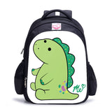 Student Backpack Fashionable Printed Dinosaur Bags