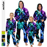 Family Matching Parent-child Long Sleeve Loose Digital Printing Pajamas