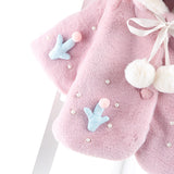 Baby Girl Cape Thickened Windbreak Coat