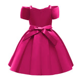Kid Girl Pink Summer Suspender Princess Dresses
