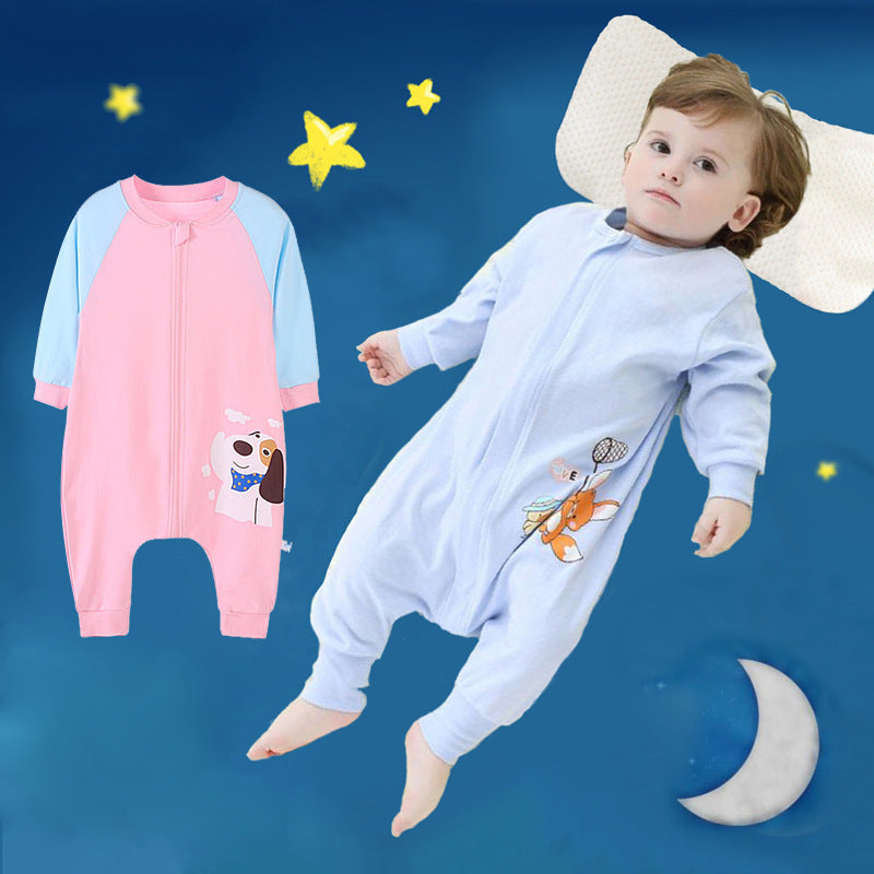 Baby Girl Boy Onesie Sleeping Anti Kick Quilt Spring Autumn Pajamas