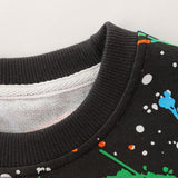 Baby Boy Painting Print Long Sleeve Sweatshirt