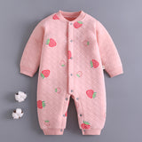 Baby Girl Boy One-piece Autumn Winter Cotton Warm Romper