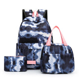 Girl Star Graffiti Printing Backpack Bags 3 Pcs Sets