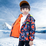 Kid Boys Autumn Windbreaker Storm Jacket Three In One Coat