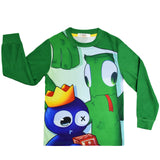 Kid Boy Long-sleeved Home Rainbow Friends Pajamas Set