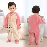 Baby Boy Girl Autumn Winter Bodysuit Plus Fleece Plus Thick Romper