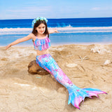 Kid Girl Mermaid Tail Spring Swimsuit