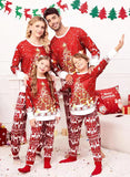 Family Autumn Christmas Parent-child Cotton Loose Pajamas