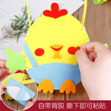 Easter Kids Handmade DIY Materials Bag Woven Tote Egg Bunny Bag