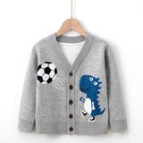 Kid Baby Boy Knitted Cardigan Cartoon Sweaters