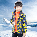 Kid Boys Autumn Windbreaker Storm Jacket Three In One Coat