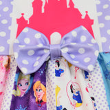 Kid Girl Castle Snow White Cinderella Rapunzel Party Casual Dress