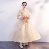 Kid Girl Evening Piano Playing Performance Dress