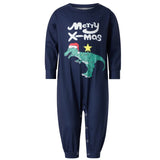 Family Parent-child Autumn Dinosaur Print Pajamas