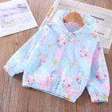 Kid Baby Girl Jacket Cardigan Windbreak Spring Print Cartoon Coats