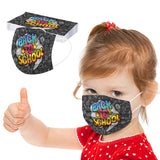 Kid Disposable Cartoon Series Spiny  Non-woven Fabric Three Layers Masks 10 Pcs
