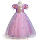 Kid Girl Princess Long Christmas Princess Dresses