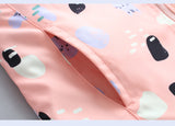 Kid Baby Girl Jacket Cartoon Cute Print Zipper Velvet Coats