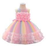 Kid Baby Girl Birthday Princess Wedding Dress