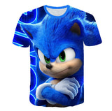 Kid Boy Girl Circle Cartoon 3D Printing Lovely T-Shirt