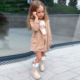 Kid Baby Girl Long Sleeve Windbreaker 2 Pcs Set Outfits