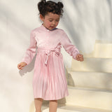 Family Matching Parent-child Layering Slim Long Sleeves Dresses