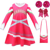 Kid Girl  Halloween Cheerleader Addison Fancy Zombie Cheer Cam Dress