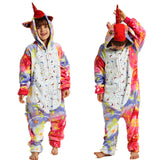 Kid Boy Thickened Flannel Animal Cute Pajamas