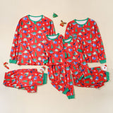 Family Matching Christmas Printed Housewear Parent-child Pajamas
