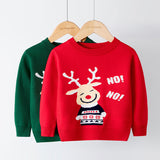 Kid Baby Boy Cartoon Bottoming Christmas Sweater Cardigan